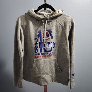 NIKE Therma-Fit Hoodie Chicago Cubs 2016 World Series Champions Women's Medium M